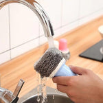 Steel Scrubber with Handle | Set of 2