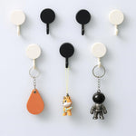 Self Adhesive Multi Wall Hooks | Pack of 10 | Round Sticky Hooks | Wall Hook for Hanging