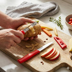 Knife with Cover & Peeler Combo - 2Pc