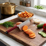 Stainless Steel Crinkle Cutter Knife