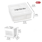 Plastic Fridge Storage Box | 9 Grid