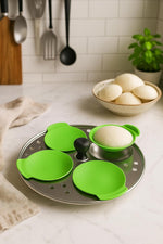 Silicone Idli Moulds | 8Pc | Green