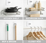 Self Adhesive Nail Wall Hooks | Pack of 30 | Waterproof | for Cloth, Kitchen & Bathroom