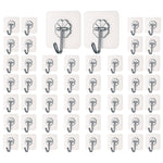 Self Adhesive Wall Hooks | Sticky Hooks for Wall | Heavy Duty (Flower Hooks 30 pc)