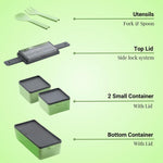 Plastic Lunch Box | 3 Detachable Containers – 1400 ml