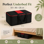 Premium Nylon Underbed Storage Bag (Pack of 4)