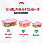 Plastic Storage Container | 1500, 1000 & 500 ml