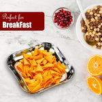 Stainless Steel Plates | Set of 6