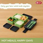 Plastic Lunch Box | 3 Detachable Containers – 1400 ml