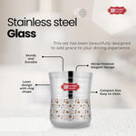 Steel Glass - 6pc ( 300ml )