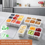 Plastic Fridge Storage Box | 9 Grid