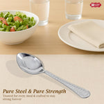 Steel Spoon | Set of 12 | Dinner Spoons & Tea Spoons