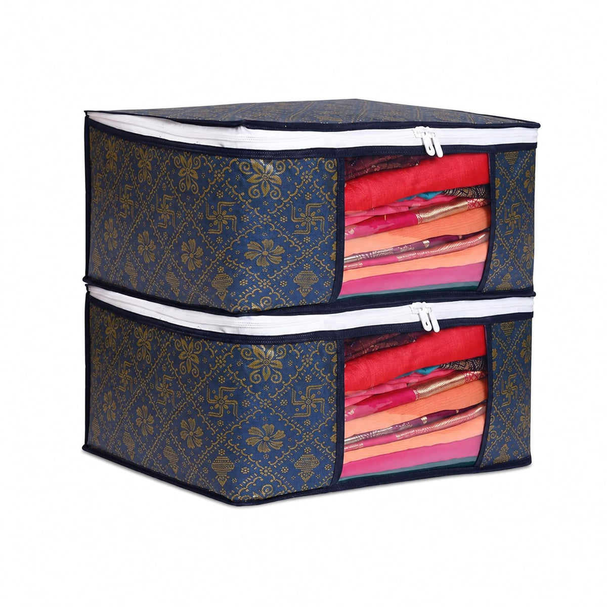 Non-Woven Printed Saree Cover Set of 2