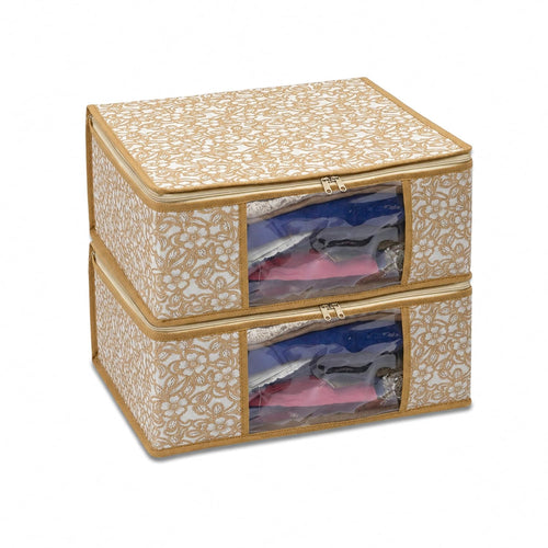 Non-Woven Printed Saree Cover Set of 2