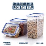 Airtight Plastic Containers for Kitchen | Set Of 3