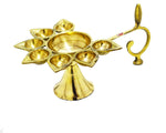 Brass Diya/Deepak, 7 Batti (Gold)