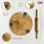 Wooden Chapati Board and Balan
