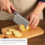 Stainless Steel Crinkle Cutter Knife