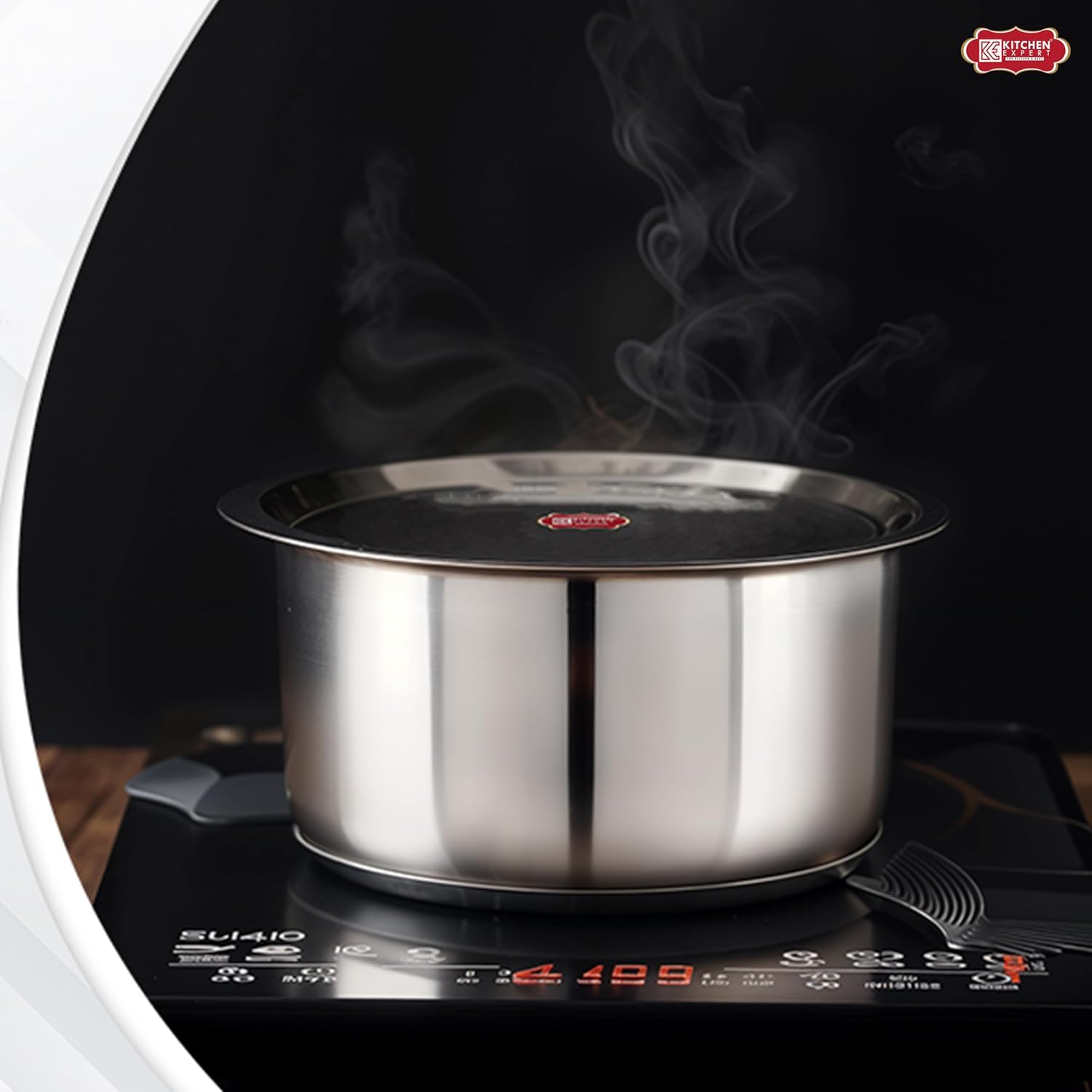 Kitchen Expert - Stainless Steel Lid Set | Round Covers | Set of 3 (19cm, 21.5cm, 23.5cm)