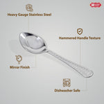 Steel Spoon | Set of 12 | Dinner Spoons & Tea Spoons