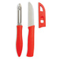 Knife with Cover & Peeler Combo - 2Pc