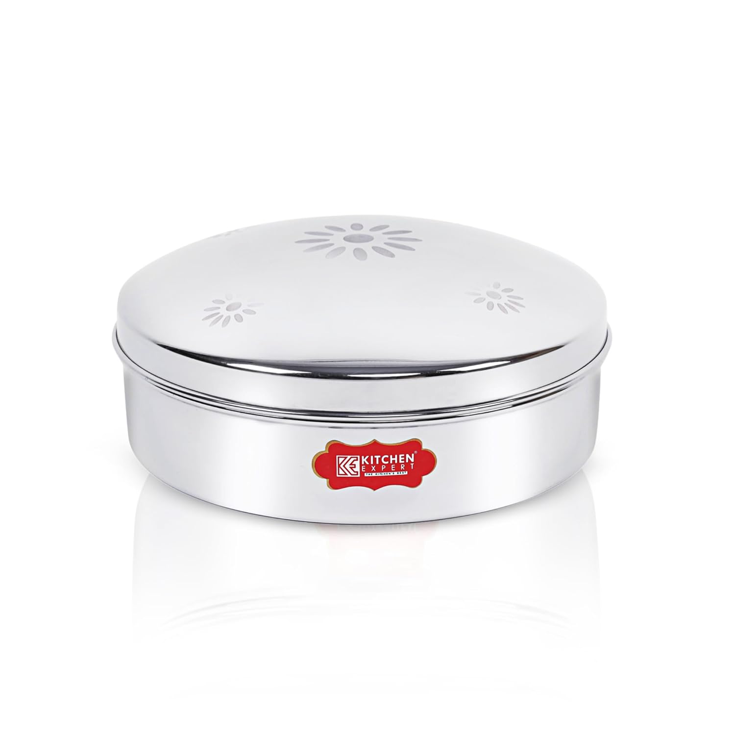 Kitchen Expert Steel Masala Box | Masala Dabba for Kitchen with 7 Conatiners (Large)