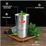 Steel Lassi Glass - 2 pc (650ml)