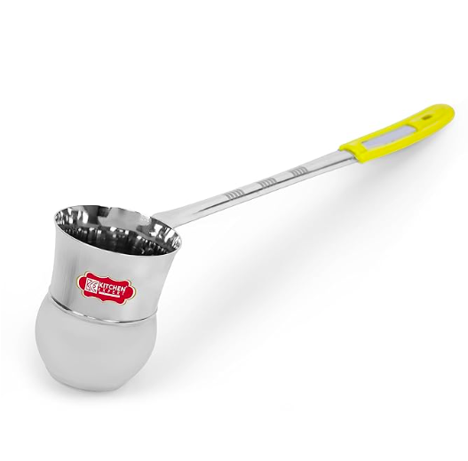 Kitchen Expert - Stainless Steel Water Ladle | Water Dispenser Ladle | Canteen Server and Water Serving Spoon | Steel Lota | Steel Water Jug with Long Handle | 200 ML