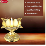 Brass Four Face Diya - 1Pc