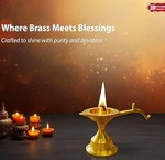 Brass Diya with Handle