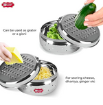Vegetable Grater Box with Air-Ventilated Storage Box