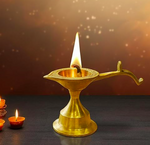 Brass Diya with Handle