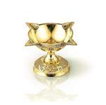 Brass Four Face Diya - 1Pc