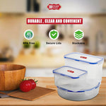 Airtight  Plastic Storage Containers | Set Of 3