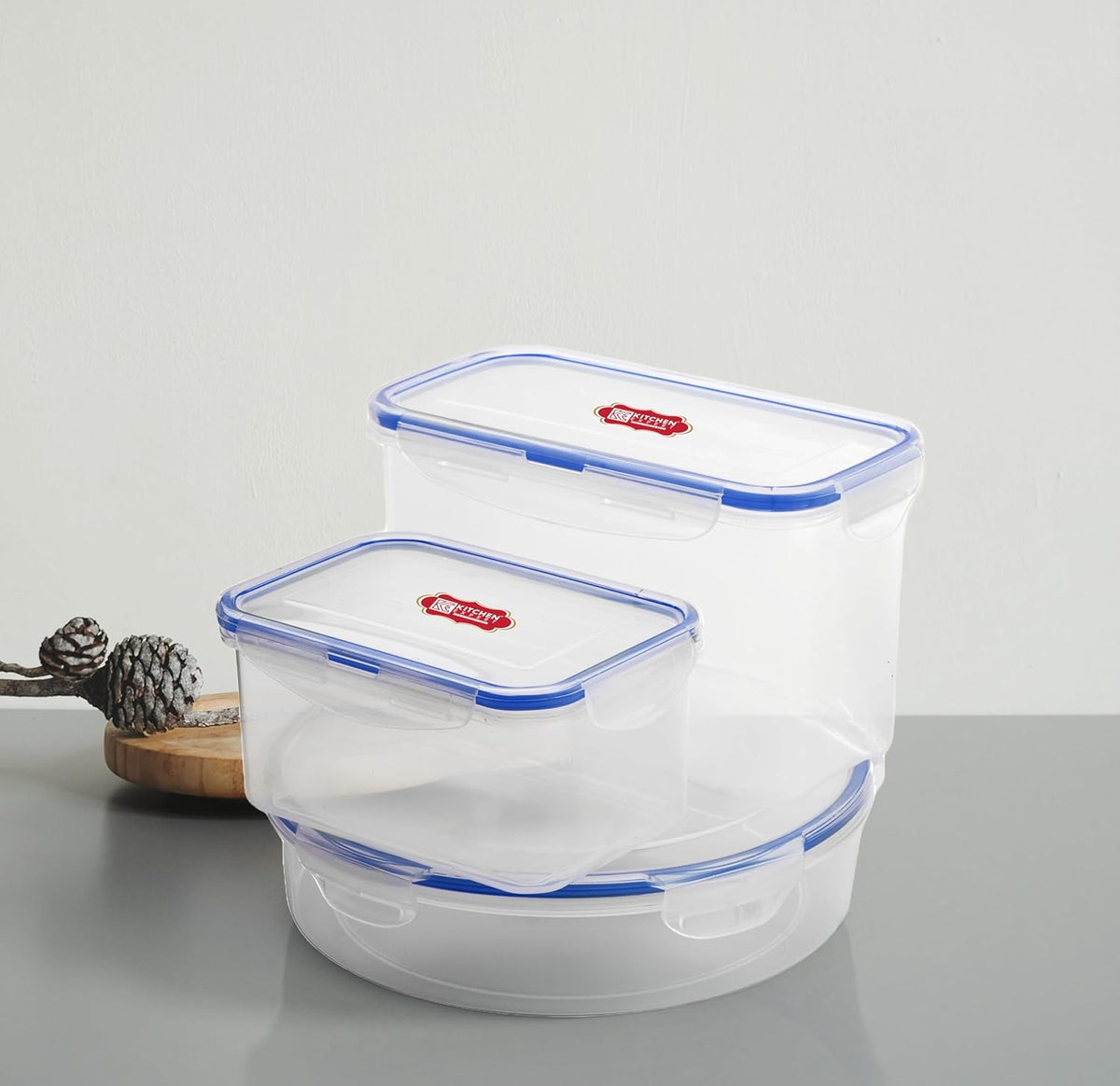Airtight  Plastic Storage Containers | Set Of 3