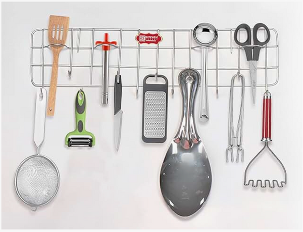 Kitchen Expert Steel Wall Mounted Cutlery Holder
