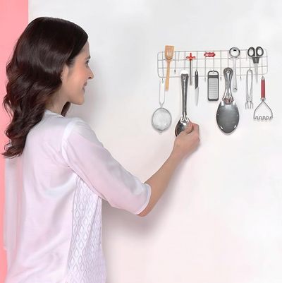 Kitchen Expert Steel Wall Mounted Cutlery Holder