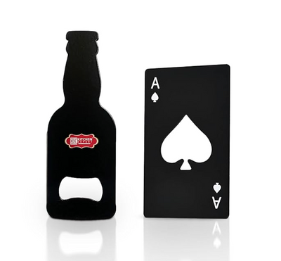 Kitchen Expert Stainless Steel Bottle Openers Combo | Set of 2 | Ace of Spade Card Shape | Beer Shape Opener