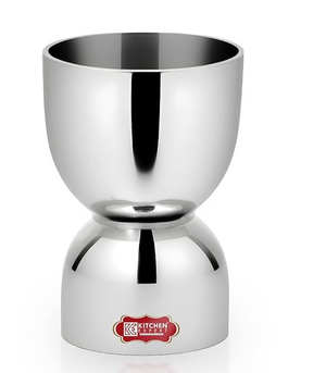 Kitchen Expert - Damru Shape Peg Measure | Stainless Steel | Cocktail Jigger | Double Sided | Drink Measurement | Bar Tool | Bar Accessories | 30/60 ml |1 PC
