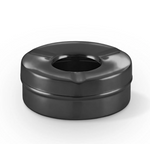 Black Ash Tray with Lid