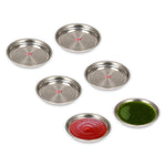 Stainless Steel Small Plate | 6 Pc
