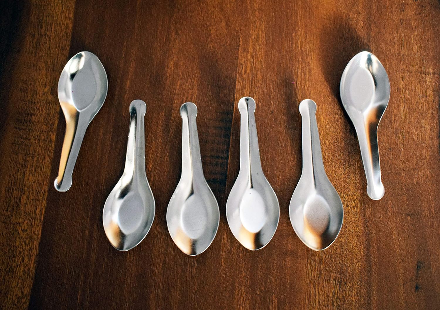 e-Global Kitchen Expert Stainless Steel Masala Spoons 15 For Small Containers Mini Spoon For Masala Dabba Spices Spoons For Home/Kitchen | 15 Pieces | 3.5-Inch | Silver Colour