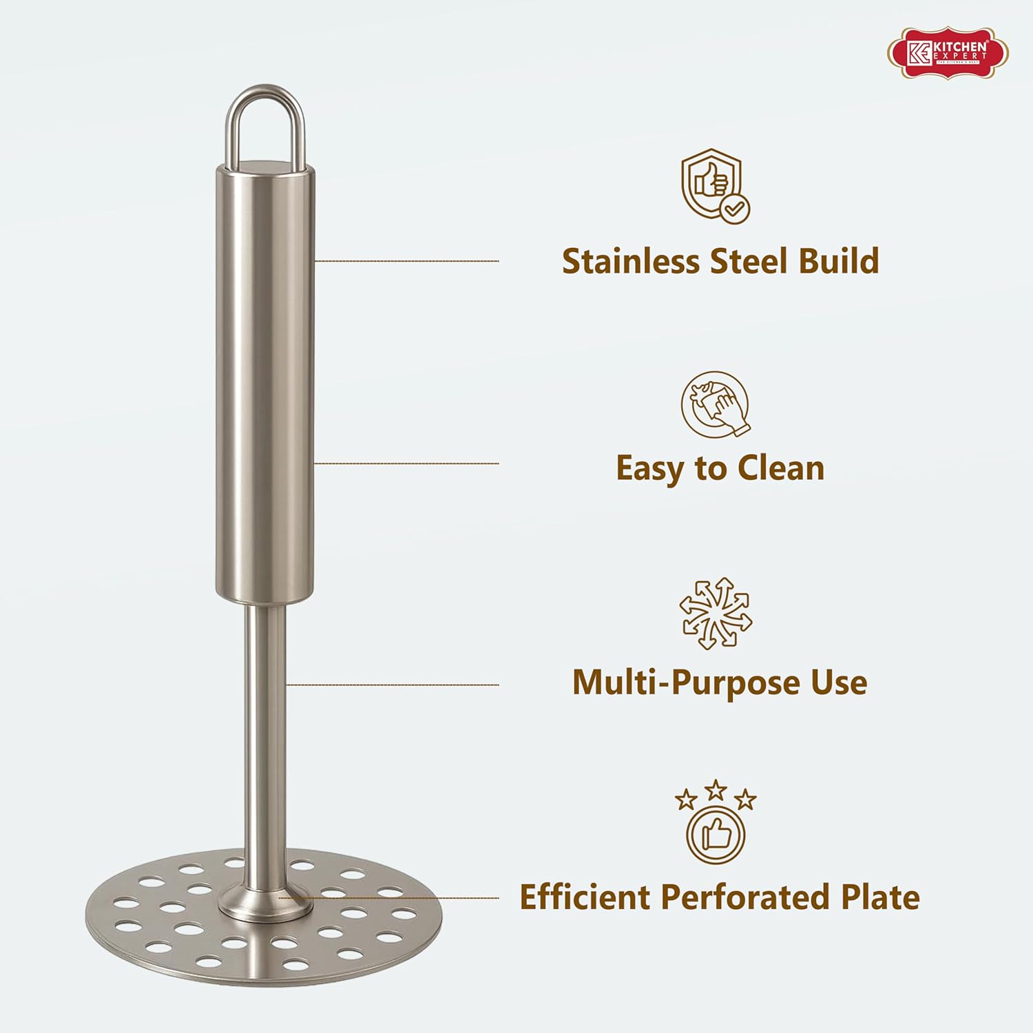 Kitchen Expert Stainless Steel Potato Masher