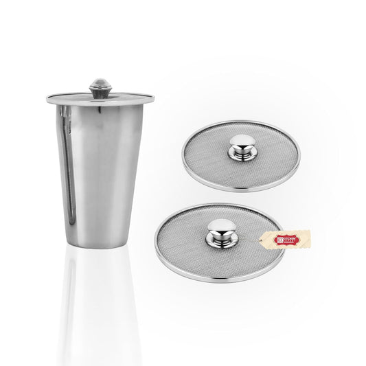 Stainless Steel Small Net Lid Set | Set of 3 (9 CM)