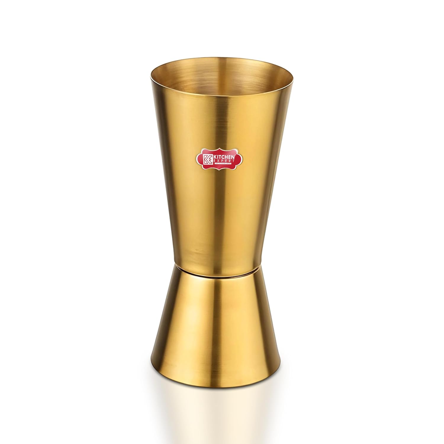 Kitchen Expert Stainless Steel Tall Peg Measurer | 30/60 ML | Double Sided | Cocktail Gold Jigger | Drink Measurer | Bar Tool & Accessories