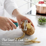 Vegetable Peeler with Stainless Steel Sharp Blades & Julienne Cutter